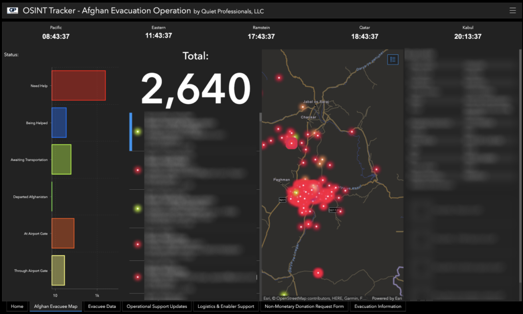 Cerebra Gray Afghanistan Dashboard Aug 25 2021