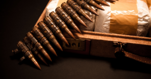 Combatting Narco-Terrorism with Advanced Intelligence Tools, Cover Image of Drugs and Bullets
